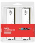 Оперативна памет Adata - XPG LANCER Blade RGB, 16GB, DDR5, 6000MHz, бяла - 2t