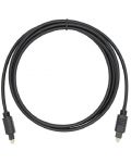 Оптичен кабел VCom - CV905, Toslink, 2m, черен - 2t