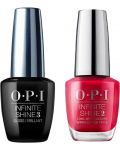 OPI Infinite Shine Комплект - Топ лак и Лак за нокти, By Popular Vote, W63, 2 x 15 ml - 1t