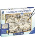 Пъзел Ravensburger от 1200 части - Карта на Античния свят, с боя - 1t