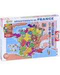Пъзел Educa от 150 части - Карта на Франция - 1t