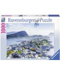 Пъзел Ravensburger от 1000 части - Гледка към Алесунд, Норвегия - 1t