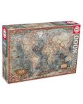 Пъзел Educa от 8000 части - Историческа карта на света - 1t