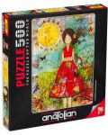 Пъзел Anatolian от 500 части - Слънчево момиче, Жанел Никол - 1t