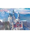 Пъзел Eurographics от 1000 части - Замъкът Нойшванщайн през зимата - 2t