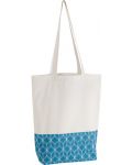 Пазарска чанта Giftpack - 38 x 42 cm, синьо и бяло - 1t