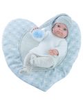 Кукла-бебе Paola Reina Mini Pikolines - С постелка сърце, момченце, 32 cm - 1t