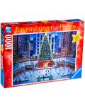 Пъзел Ravensburger от 1000 части - Коледна елха в Ню Йорк - 1t