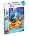 Пъзел Ravensburger от 100 XXL части - Съкровището на дракона - 1t