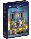 Пъзел Bluebird от 1000 части - Катедралата Нотр Дам в Париж - 1t