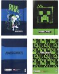 Папка с ластик Panini Minecraft - Neon Green, А4, асортимент - 1t