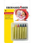 Пастели за лице Eberhard Faber - 6 цвята - 1t