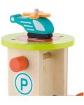 Дървена играчка Andreu Toys - Паркинг, на 3 нива - 3t