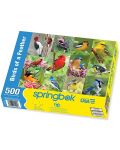 Пъзел Springbok от 500 части - Птички в гората - 1t