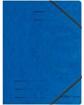 Папка с ластик Herlitz - Quality, синя - 1t