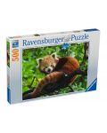 Пъзел Ravensburger от 500 части - Сладка червена панда - 1t