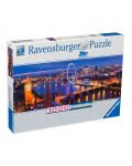 Панорамен пъзел Ravensburger от 1000 части - Нощен Лондон - 1t