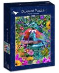 Пъзел Bluebird от 1500 части - Папагалски рай - 1t