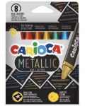 Пастели Carioca - Metallic, 8 цвята - 1t
