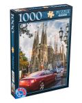 Пъзел D-Toys от 1000 части - Базиликата Саграда Фамилия, Испания - 1t