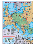 Първа световна война (1914-1918 г.) - стенна карта (1:3 100 000) - 1t