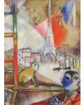 Пъзел Eurographics от 1000 части – Париж през прозореца, Марк Шагал - 2t