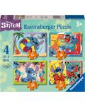 Пъзел Ravensburger от 24 части 4 в 1 - Стич - 1t