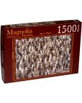 Пъзел Magnolia от 1500 части - Колония Кралски пингвини - 1t