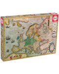 Пъзел Educa от 1000 части - Карта на Европа - 1t
