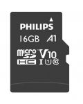 Памет Philips, Micro SDHC, 16GB, Class10, 80MB/s - 2t
