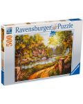 Пъзел Ravensburger от 500 части - Вила на реката - 1t
