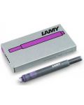 Комплект патрончета за писалка Lamy - Vilolet Т10 - 1t