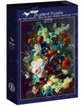 Пъзел Bluebird от 1000 части - Натюрморт с цветя и плодове, 1715 - 1t