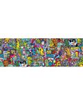Панорамен пъзел Clementoni от 1000 части - Токидоки животинчета - 2t