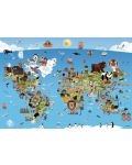 Пъзел Anatolian от 260 части - Карта на света с животни - 2t