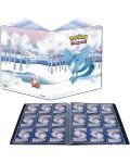 Папка за съхранение на карти Ultra Pro - 3-Ring Album, Pokemon TCG: Gallery Series - Frosted Forest - 2t