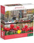 Пъзел Good Puzzle от 1000 части - Цветя в Амстердам - 1t