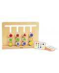 Пъзел игра Viga Toys - Сортиране на цветове и геометрични фигури - 2t
