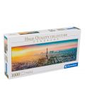 Панорамен пъзел Clementoni от 1000 части - Изглед към Париж - 1t