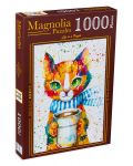 Пъзел Magnolia от 1000 части - Цветно коте - 1t