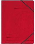 Папка с ластик Herlitz - Quality, червена - 1t