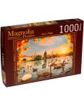 Пъзел Magnolia от 1000 части - Лебеди край Чарлз Бридж - 1t