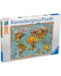 Пъзел Ravensburger от 500 части - Светът на пеперудите - 1t