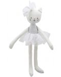 Парцалена кукла The Puppet Company - Котка, бяла, 35 cm - 1t
