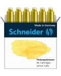 Патрончета за писалка Schneider - Лимон, 6 броя - 1t