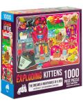 Пъзел Exploding Kittens от 1000 части - Кучешки кошмари - 1t