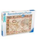 Пъзел Ravensburger от 2000 части - Древна карта на света от 1650 - 1t