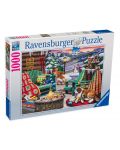Пъзел Ravensburger от 1000 части - Ски ваканция - 1t