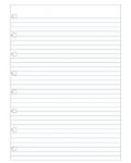 Пълнител за тефтер Filofax A5 - Линиран - 1t