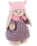 Плюшена играчка Budi Basa - Зайка Ми, с палто и розова шапка, 25 cm - 1t